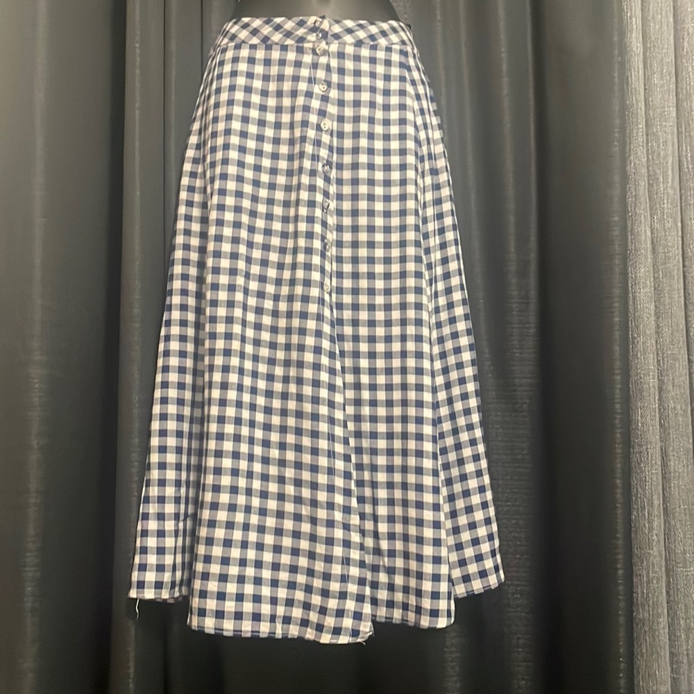 Majorelle Gingham Check Button Down Front - image 1